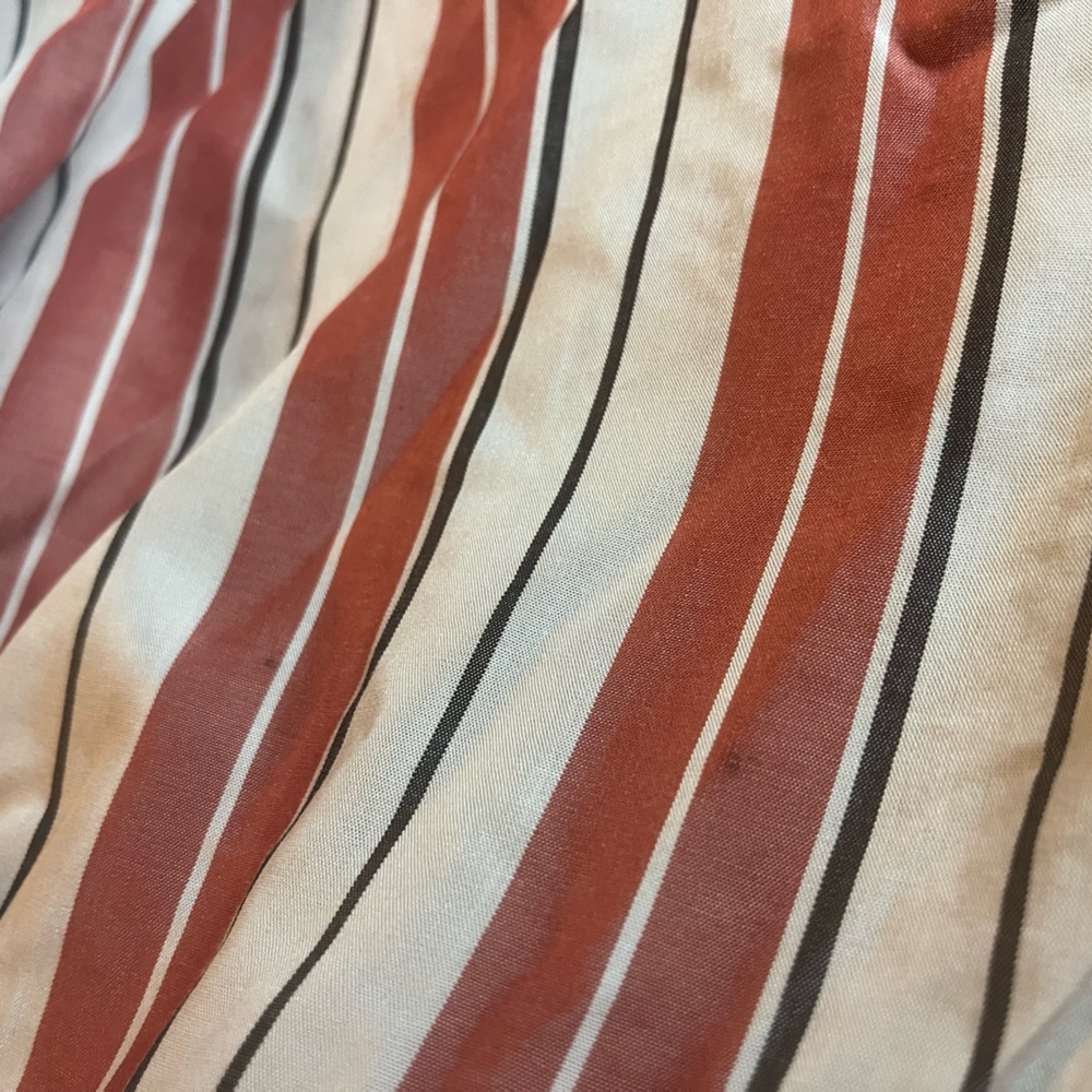 NWT LOFT Striped White Red Button-Down with Pockets Maxi Dress Size 0 - Picture 8 of 16